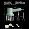 Fruktgrönsaksverktyg Portable Blender Mixer Kitchen Tools Hand Mixer Electric Food Processors Set Milk Frother Egg Beater Cake Baking Knåd Mixer 231110