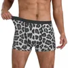 Mutande Boxer Mutandine con stampa leopardata Pantaloncini intimi traspiranti da uomo per Homme Man Regalo fidanzato