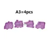 48 Style 1Setis4Pcs 3D Plastic Pp Christmas Cutter Spring Pressing Mod Cake Decorating Tools Biscuits Mold Drop Delivery Dhwjr