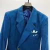 Costumes pour hommes Blazers Designer Plus Tees Polos Celebrity Classic Set Jacquard Denim Panneau Pantalon Manteau Veste Unisexe c8888 LY2T