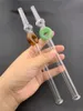 big size 8 Inch Nectar Collectors kit Glass Straw oil burner pipe Thick Pyrex Glass Clear circle Filter Tips Smoking Hand Pipes 10pcs ZZ