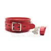 Adult Toys BDSM Leather Dog Collar Slave Bondage Belt With Chains Can Lockable Fetish Erotic Sex Products For Woman Men Couples 230411