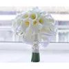 Decorative Flowers Beautiful Real Touch PU Artificial 30pcs Calla Lily Bridesmaid Wedding Boutonniere Bridal Bouqute