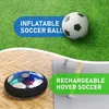 Jouets de sport Jouets pour enfants Hover Soccer Ball jouets Rechargeable Air Soccer Ball Indoor Floating Soccer avec lumière LED Cadeau de Noël pour les enfants 230410