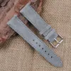 Titta på band OnThelevel äkta läder Suede Watch Strap Leather Retro Watchband 18mm 19mm 20mm 22mm Gray Blue Watch Accessories #BF 230411