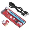 Бесплатная доставка, 60 см удлинительный кабель PCI-E Express от 1x до 16x USB 30, адаптер-удлинитель с питанием от адаптера, видеокарта, красный, бесплатная доставка Ffiua