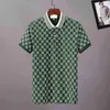 Designer Mens Summer Polo T-shirt Fashionfull letters Print heren Polo's klassieke zakken Casual korte mouw t shirts mans katoenen t-shirt wit en zwart poloshirt m-3xl