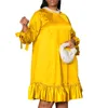 플러스 사이즈 드레스 여성 의류를위한 3XL 옷 캐주얼 드레스 2023 봄 여름 오버 사이즈 도매 드롭
