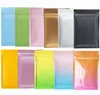 Empty Matte Black Aluminum Foil Zipper Lock Bag Resealable Herbal Powder Coffee Buttery Seeds Tea Heat Sealing Pouches bags