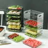 Kitchen Storage Prepare Vegetables Rack Wall Hanging Multi-Layered Dishes Plate Shelves Pot Prepared