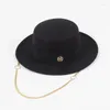 Beret Fashion Fedoras Women's Hats Letterluxury Desige Dome Cain Style HEBGEAR Beach Vintage Wedding Elegancki Panama