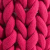 Kvällspåsar mabula grov bomullsvävd mini crossbody påse för kvinnor mode rosa virkningstelefonpåse trend vinterslingväska 231110
