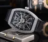 Mode Luxusuhr Shiny Diamond Ice Out Uhr neue Yacht Designer Quarz Sport Party Kleid Armbanduhr Uhr