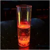 Cups schotels 400 ml LED Wine Cup Bar Colorf Luminous Plastic Sap Drink Cool KTV Party Water Bier Flash Drop Delivery Home Garden DH3J0