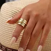 Anel de largura de anéis de banda anéis para mulheres Meninas Moda Ministro Minimalista de Lady Rings Cessiários de joias de joias Frete grátis P230411