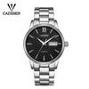 Titta på band Cadisen Automatic Men s Mechanical Waterproof Week Calender Double Show Business Gentleman Man Style Steel Band 231110