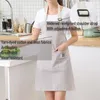 Aventais moda Simples smallfresh listra cozinha antifoul avental pinafore woman woman cozinha acessórios cafe restaurantes lojas de flores 230410