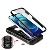 iPhone 15 14 Pro Max Phone Case for Apple 13 12 Samsung Galaxy S24 Note 20 Ultra Xiaomi Poco Redmi CD Pattern Corner-cushioned Card Slot Slide Window Ring Kickstand Coque