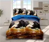 Conjuntos de cama Folha de capa de edredom 3D impressa Luxo King Size Jacquard 3 PCs 4 Consolador Western ROPA DE CAMA 859