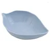 Plates 1pc Home Kitchen Wheat Straw Seasoning Saucer Creative Plastic Leaf Shaped Pickle Small Plate Tableware Dipping Snack Dish