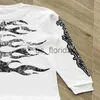 Herrspårar Hellstar Long Sleeve T-shirt Big Print Hell Star Black White Men Women Top tee t shirt J231111