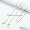 Chaînes de lunettes Lunettes de soleil Lunettes Chaînes de lunettes Porte-cordon Collier de lanière Lunettes antidérapantes Chaîne Lunettes Cou St Dhgarden Dhhq0