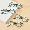 Montature per occhiali da sole Edizione limitata Montatura per occhiali vintage Italia Tavat Design unico con intarsio cavo Rotondo Miopia Lettura ottica Donna Uomo Alto