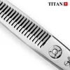 Tesoura de tesoura de cabelo Titan Hairdressing Scissors Cut Barber Tool Salon Scissors Corte de cabelo 230411