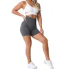 Roupa de ioga nvgtn scrunch shorts sem costura spandex mulher fitness elástico respirável hiplift lazer esportes de lazer em execução 230411