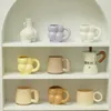 Mugs Korean Style Ceramic Coffee Cups Home Office Tea Cup Nordic drinkware Japan 230411