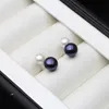 pendientes reales de perlas pequeñas