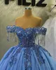 2023 kwiecień ASO EBI Crystals koronka suknia balowa luksusowy wieczór formalny impreza druga recepcja urodzinowe suknie zaręczynowe sukienki szata de soiree ZJ508