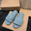 New style Women Sandals Slippers Summer soft Sheepskin Slippers Womens Designer Sandals Genuine Leather EVA role Slides shoes With Box