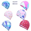 Casquettes De Cyclisme Adulte Tissu Natation Mode Homme Et Femme Cheveux Longs Couleur Unie Coutures Multicolores