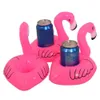 Mini piscina flamingo Holder de bebida flutuante pode inflável flutuando piscina de banho de praia de praia Toys i0411