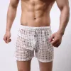 Hurtowo-nowatorski szorty Big Mesh luźne luźne seksowne seksowne męskie ubranie seks Man Sleepar Fey przez niskie bokserki bokserki S40