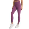 Spandex Kadın yoga Kıyafetleri Tam pantolon L-112 Yüksek Bel Spor Salonu Giyim Tayt Elastik Spor Bayan Genel Uzun Tayt Egzersiz Çıplak Pantolon