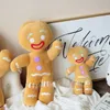 Dolls de pelúcia de 30-60 cm de desenho animado fofo manguito de ginger pingente pingente de bebê apaziguar biscoitos biscoitos rena de travesseiro de travesseiro para crianças presentes 230410