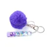 Söt kreditkort PLER POMPOM KEYCHAINS Akryl Debit Bank C Ard Grabber For Long Nail ATM Keychain Cards Clip Nails Key Rings 13 Drop Dhxoy