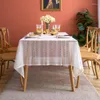Tala de mesa 1pc French Romantic Romantic Pastoral Lace Tonela Tonela Cotton Hollow Home Decor Decor para Runner de Jantar de Casamento