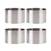 4Pcs Set 6 6 5 8 8 5cm Circular Stainless Steel Mousse Dessert Ring Cake Cookie Biscuit Baking Molds Pastry Tools 210721255z