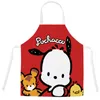 Impression taille tablier nouveau mignon chien impression dessin animé tablier Anti-huile taille Parent-enfant cuisine adulte sans manches suspendu cou tablier