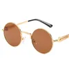 Sonnenbrille Steampunk Federbein Runder Rahmen Für Männer Frauen Mode Vintage Punk Sonnenbrille Klassischer Trend Weiblich Männlich Brillen