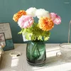 Kwiaty dekoracyjne sztuczne chryzantem Silk Daisy Flower Branch Mum na stół domowy