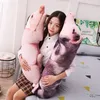 Poupées en peluche simulées cochon endormi oreiller en peluche animaux oreillers en peluche enfants adultes animaux traversin canapé chaise décor ami cadeau 50/70/90/120cm 230410