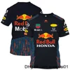 T-shirts pour hommes Sacs de soirée 2023 F1 Team Red Racing RB18 Team Men_s Extreme Sports Formula One Fan T-shirt Women_s Bull Transpir 4113