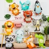 Cartoon Animal Foil Balloons Squirrel Fox Raccoon Elephant Uppblåsbar Air Balloon Jungle Birthday Party Decorations Kids Toys