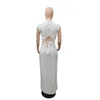 Women Sequin Sexy Dress White Long Skirt High Quality Womens Dress Autumn Winter Ready To Ship Plus Size S-2XL