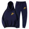 Tracksuit Men Ytterkläder Fashion 2 stycken Set Autumn Sporting Track Suit Manlig fitness stativ krage tröjor jacka byxor