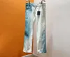 21SS Erkek Kadın Tasarımcı Pantolon Mavi Denim Jacquard Mektupları İlkbahar Yaz Erkekleri Dokunma Pantolon Pantolon Pantolon Pantolon Düğün Siyah Beyaz 08 910